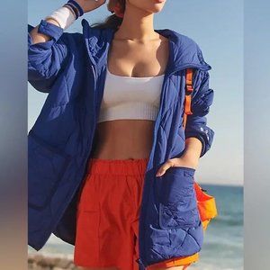 FP Movement Free People Pria Packable Puffer Jacket in Blue Flame small